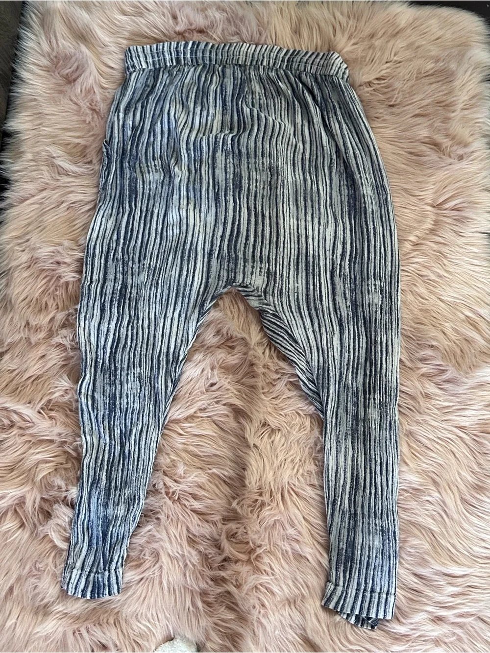 Free People Amanda drop Parachute Palazzo Pants Blue medium